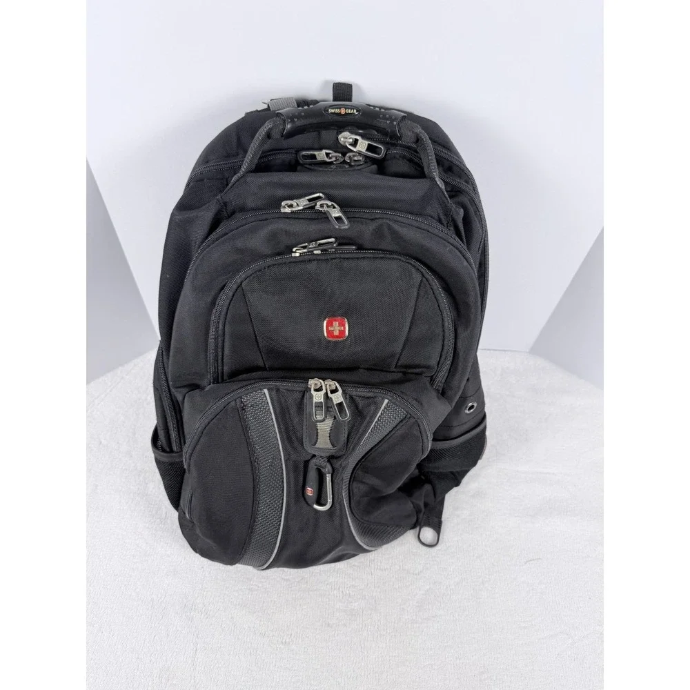 SwissGear ScanSmart Laptop Backpack Black Travel Business Bookbag